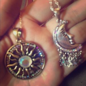 Sun and moon pendant